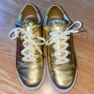 Lilly Pulitzer Gold Hallie Sneaker